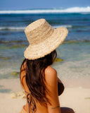 Bali Raffia Bucket in Natural