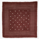Wyeth Brooks Cashmere Bandana in Oxblood – red
