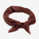 Wyeth Brooks Cashmere Bandana in Oxblood – red, additional view