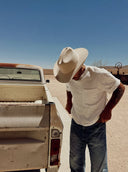 Wyeth Men's Cole Wool Felt Cowboy Hat in Bone – white, additional view
