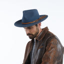 Wyeth Men's Jared Wool Felt Rancher Hat in Blue – packable, additional view