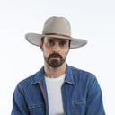 Wyeth Men's Riley Wool Felt Rancher Hat in Taupe – brown, packable, additional view