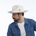 Wyeth Men's Bennie Cashmere Fedora in Cream – white, packable, additional view
