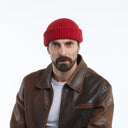 Wyeth Men's Francis Wool Beanie in Red, additional view