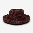 Lacey Raffia Bucket in Wine