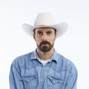 Wyeth Men's Dustin Wool Felt Cowboy Hat in Ivory – white, additional view