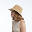 June Raffia Bucket in Natural