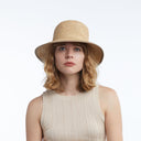 June Raffia Bucket in Natural