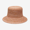 Noa Raffia Bucket in Peach