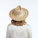 Olena Straw Fedora in Taupe Natural