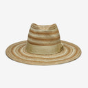 Olena Straw Fedora in Taupe Natural