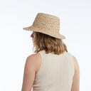 Lark Raffia Bucket in Blue