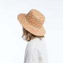 Lark Raffia Bucket in Orange