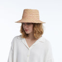 Lark Raffia Bucket in Pink