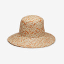 Lark Raffia Bucket in Orange