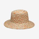Lark Raffia Bucket in Orange
