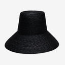Wyeth Darcy Wheat Straw Sun Hat in Black – wide brim, high crown