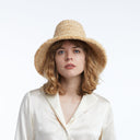 Bali Raffia Bucket in Natural