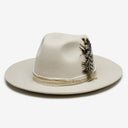 Larz Wool Fedora in Bone