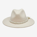 Finn Packable Wool Fedora in Bone