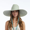 Brie Wide Brim Straw Sun Hat in Sage