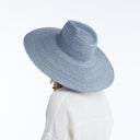 Brie Wheat Straw Hat in Blue