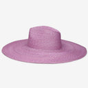 Brie Wide Brim Wheat Straw Rancher in Orchid