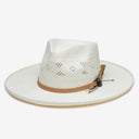Wyeth Rey Shantung Pencil Brim Hat in Ivory – white