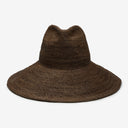 Lina Raffia Sun Hat in Chocolate