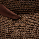 Thea Raffia Sun Hat in Chocolate