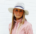 Sedona Straw Panama in Light Grey