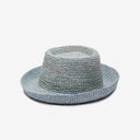 Tali Raffia Bucket in Light Blue