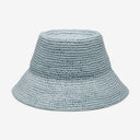 Tali Raffia Bucket in Light Blue