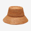 Tali Raffia Bucket in Salmon