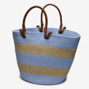 Laguna Fabric Basket Bag in Periwinkle