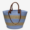 Laguna Fabric Basket Bag in Periwinkle