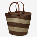 Laguna Fabric Basket Bag in Chocolate
