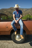 Orion Straw Fedora in Natural