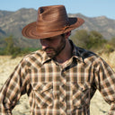 Fisher Straw Sun Hat in Brown