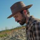 Fisher Straw Sun Hat in Brown