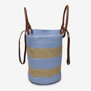 Laguna Fabric Basket Bag in Periwinkle
