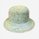 Noa Raffia Bucket in Mint