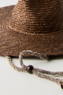 Brie Wide Brim Wheat Straw Rancher in Blue