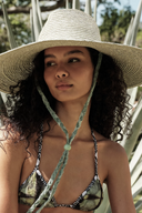 Brie Wide Brim Wheat Straw Rancher in Sage